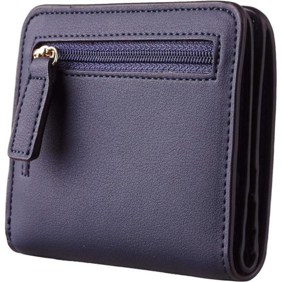 Womens Rfid Blocking Small Compact Bifold Luxury Genuine Leather Pocket Wallet - Picture 3 of 6